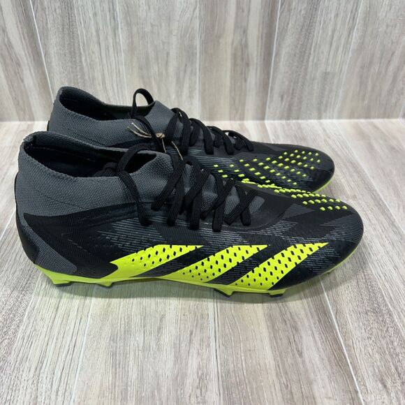 adidas PREDATOR ACCURACY.2 FIRM GROUND SOCCER CLEAT Black/Yellow IG0781 Mens 9.5 main image 4